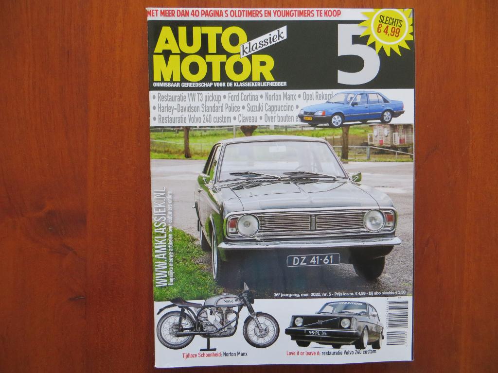 Auto Motor Klassiek 5 2020 Ford Cortina, Volkswagen T3, Boeken, Ophalen of Verzenden, Nieuw, Ford