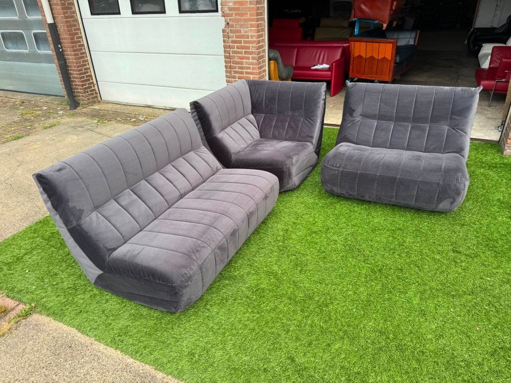 Hoekbank relax bank stof design bankstel+Gratis bezorging!, Ophalen, Geen, Design, 125 cm of meer