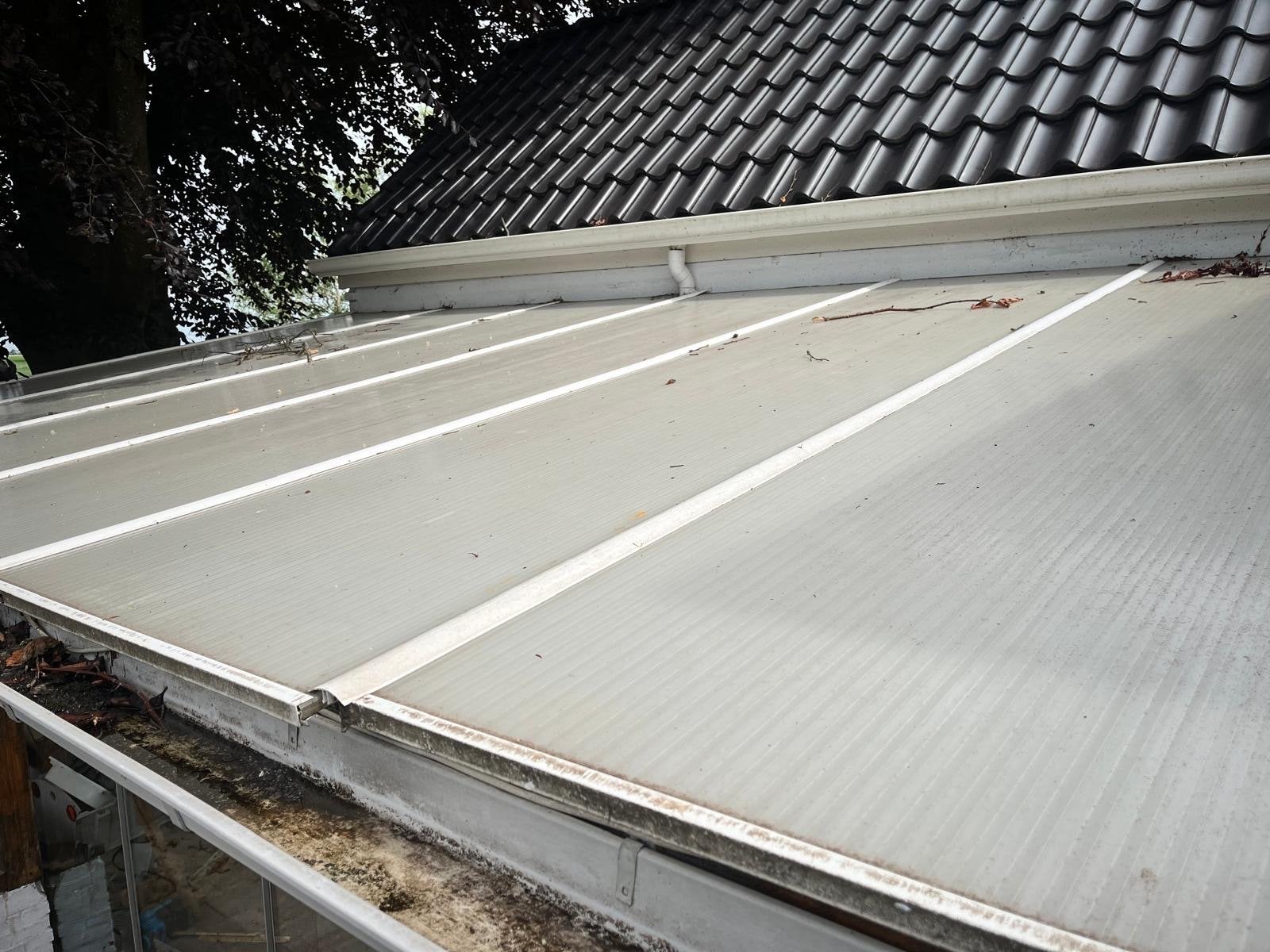 Transparante dakplaten voor overkapping of serre, Doe-het-zelf en Verbouw, Platen en Panelen, Ophalen, Gebruikt, Overige materialen