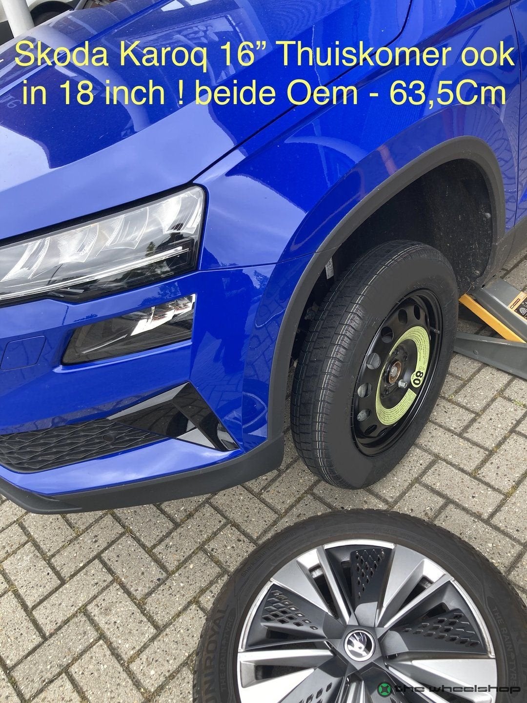 Thuiskomer Reservewiel VW T-Roc Golf 7/8 AUDI A3 Q2 16 inch, Gebruikt, -, -, Banden en Velgen