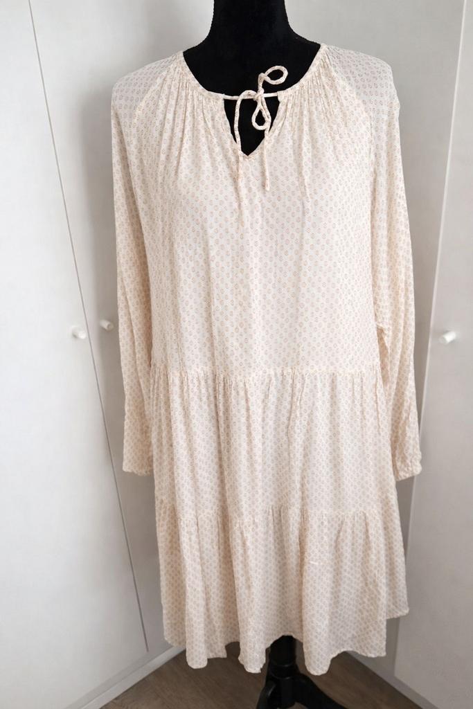 Yaya Robe Vaporeuse Jurk - Maat 40, Maat 38/40 (M), Beige, Ophalen of Verzenden, Zo goed als nieuw