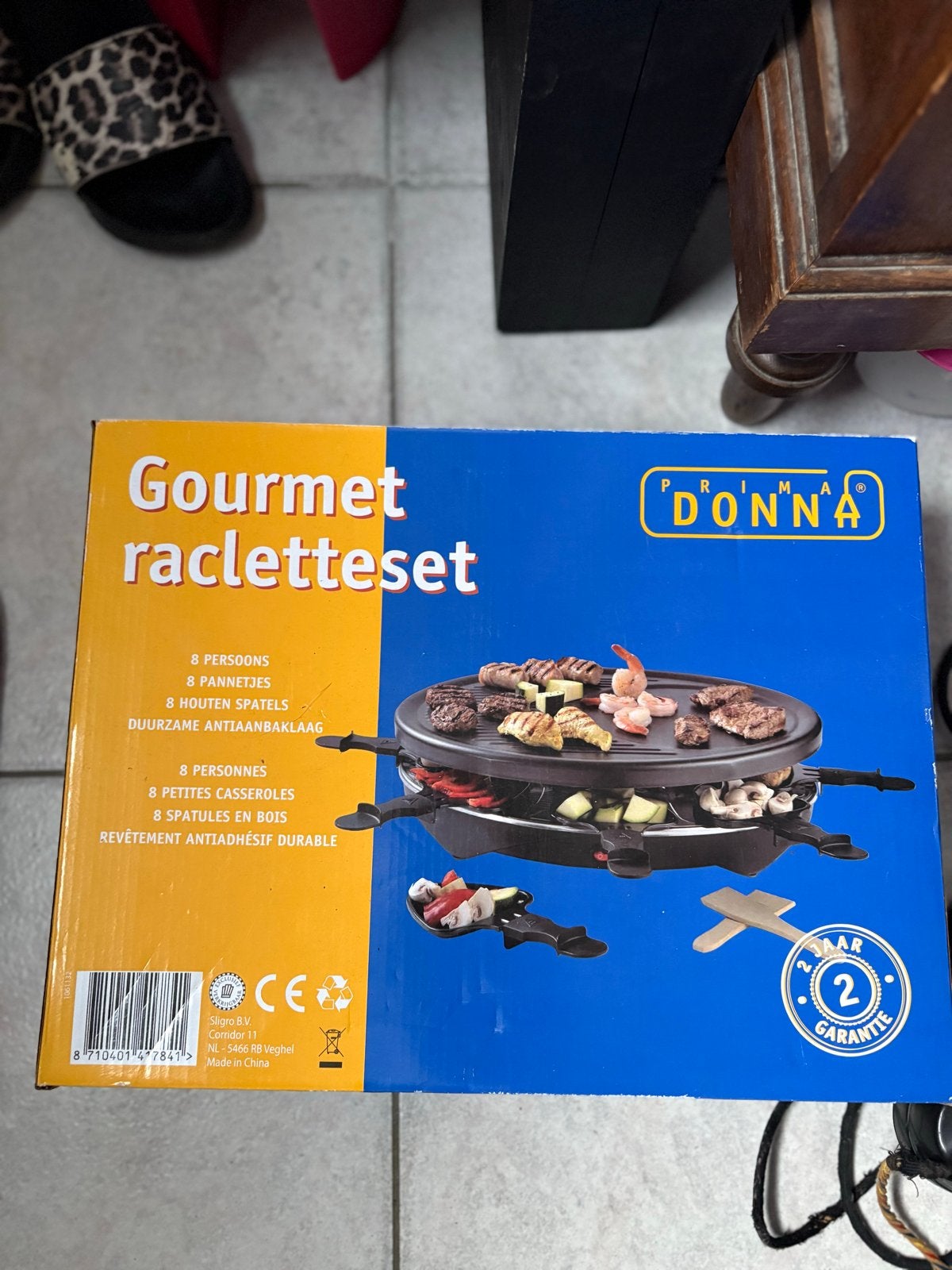 Donn'a Gourmet Racletteset - 8 personen, Ophalen of Verzenden, Nieuw, 8 personen of meer