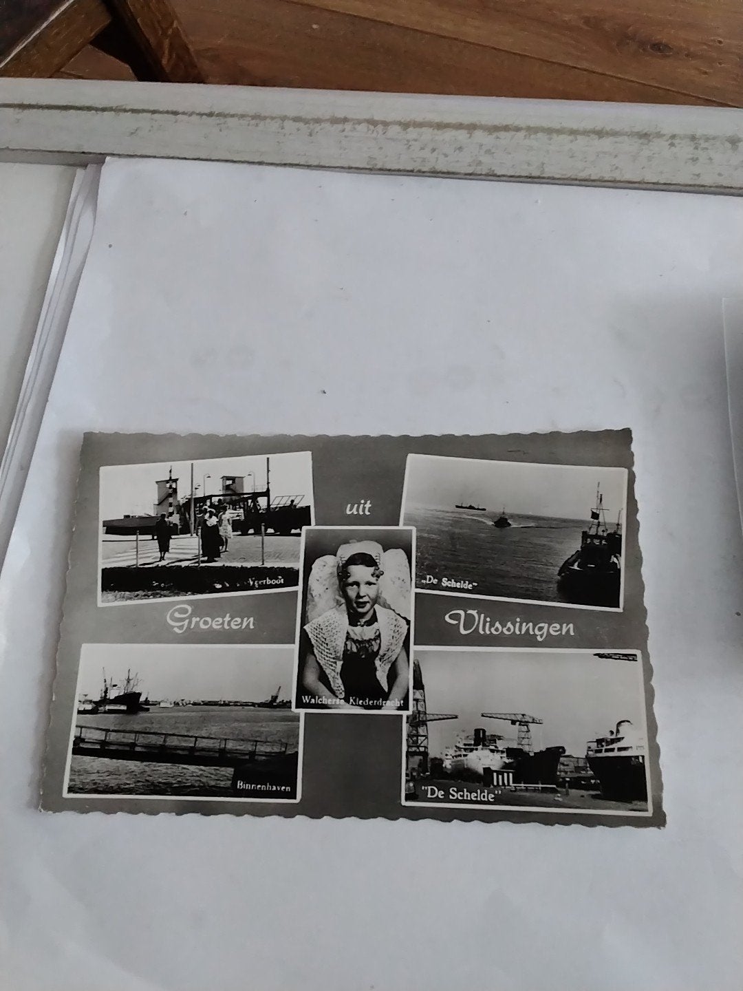 Oude Ansichtkaart Vlissingen - Groeten uit Vlissingen, Verzamelen, Ophalen of Verzenden, 1940 tot 1960, Gelopen, Zeeland