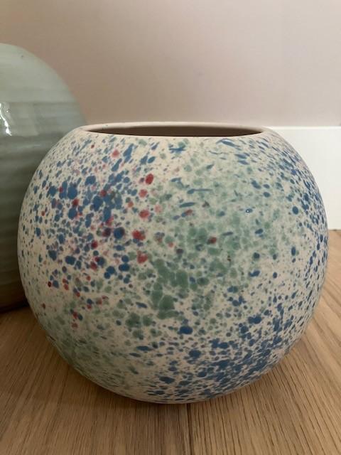 Scheurich vaas vintage, Huis en Inrichting, Woonaccessoires | Vazen, Zo goed als nieuw, Overige kleuren, Minder dan 50 cm, Aardewerk of Porselein