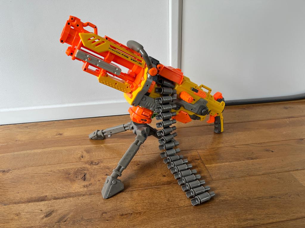 Nerf N-Strike Havok Fire EBF-25, Ophalen of Verzenden, Gebruikt