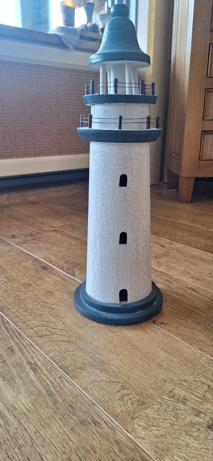 Decoratieve Vuurtoren met Verborgen vak, Huis en Inrichting, Hout, Gebruikt, Meerkleurig, Overige stijlen