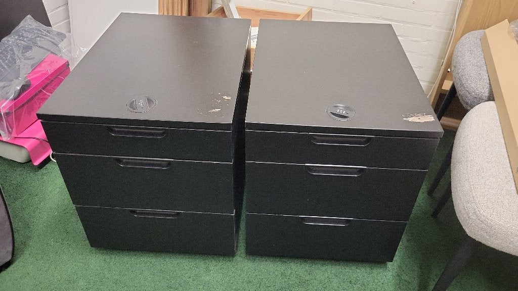 Luxe ruime ladekasten, helaas verf beschadigd, Huis en Inrichting, Kasten | Ladekasten, Ophalen, Minder dan 50 cm, Gebruikt, 3 of 4 laden