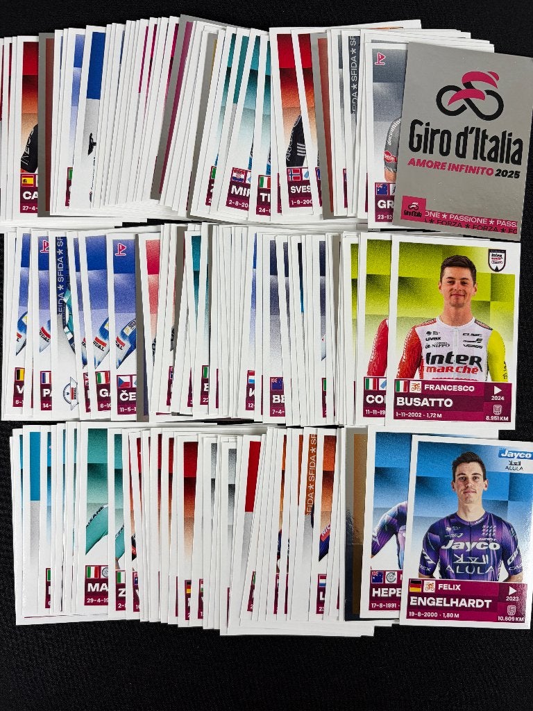 Panini Giro d'Italia 2025 – Kies Je Stickers, Verzenden, Zo goed als nieuw, Overige sporten, Poster, Plaatje of Sticker