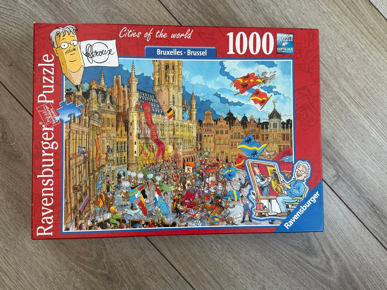 Ravensburger Puzzel 1000 stukjes - Brussel, Ophalen of Verzenden, 500 t/m 1500 stukjes, Zo goed als nieuw, Legpuzzel