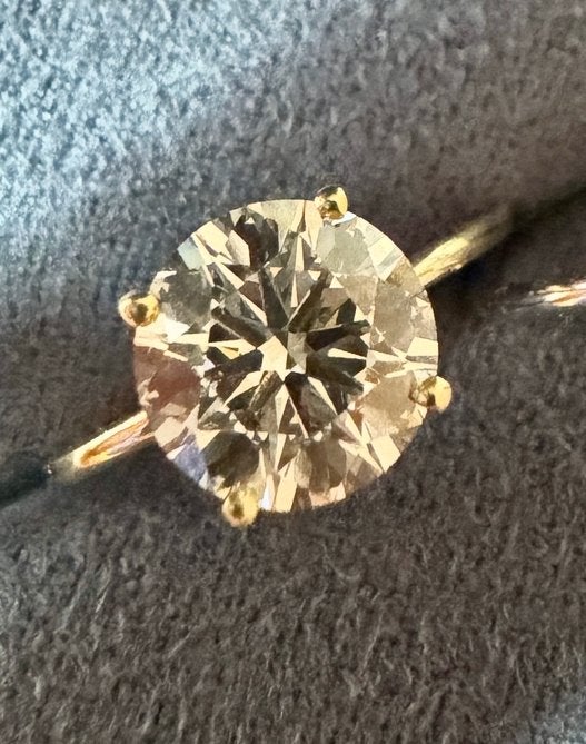 Exclusieve Diamanten Verlovingsring 2.02ct (E/VS1 Triple Ex), Sieraden, Tassen en Uiterlijk, Ringen, Nieuw, Ophalen of Verzenden