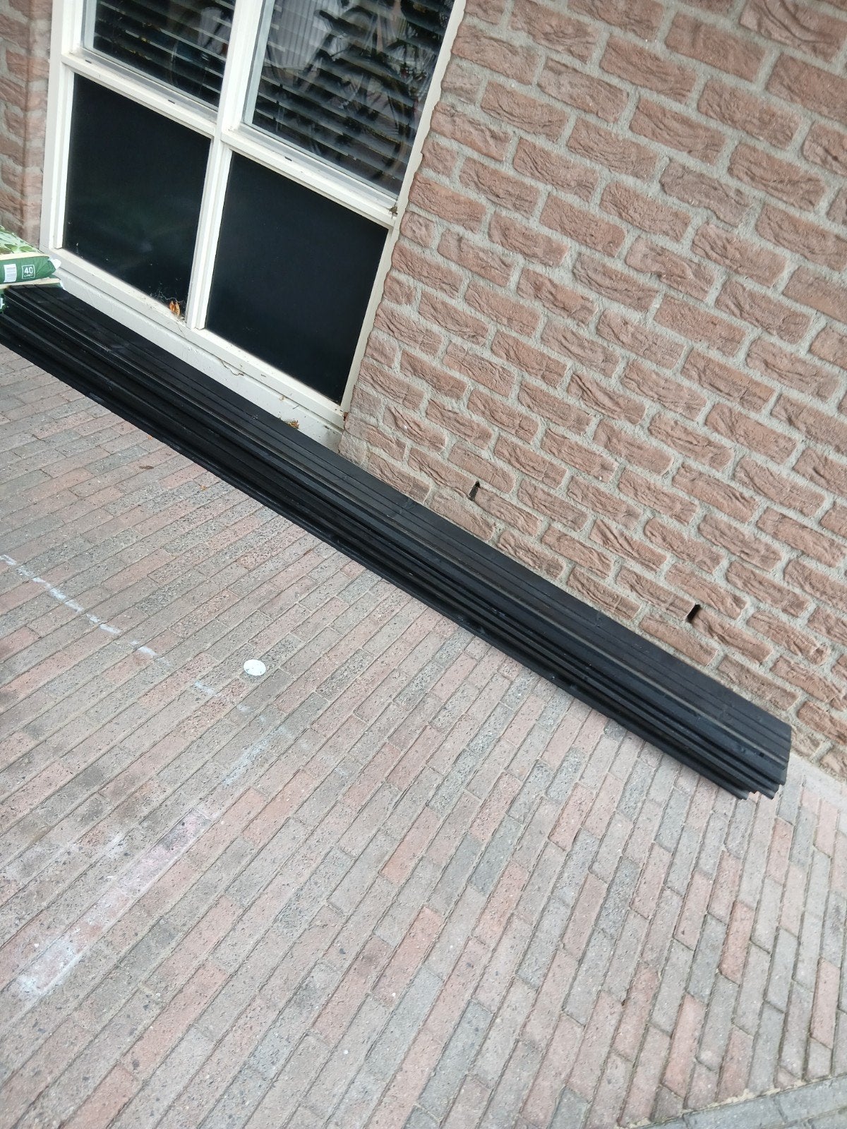 9x Zweeds Rabat Zwart - 250cm Volle Lengte, Ophalen, Minder dan 25 mm, Nieuw, 250 tot 300 cm
