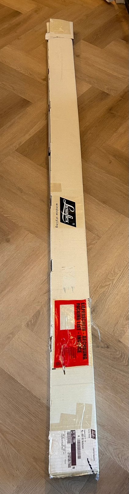 Luxaflex enkele plisse hordeur Allure, Ophalen, Zo goed als nieuw, Hordeur, 200 tot 215 cm