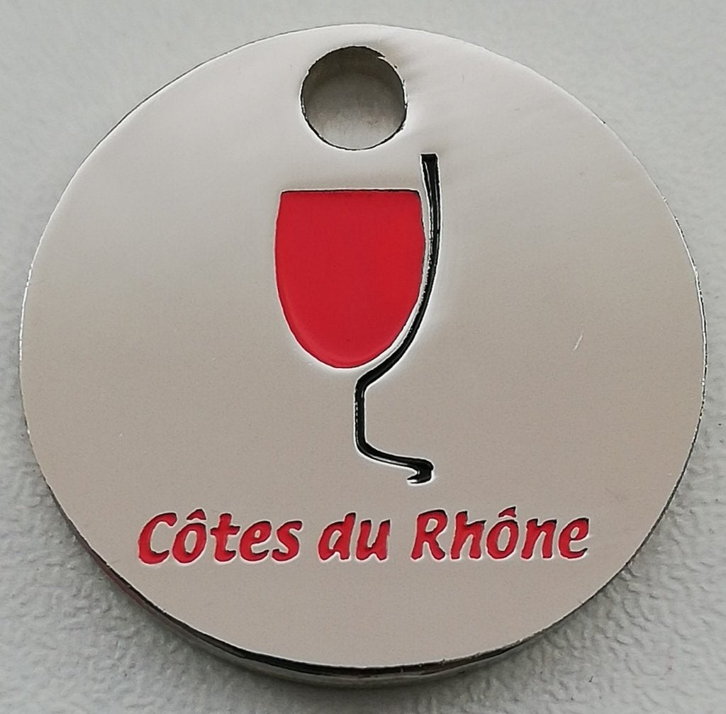 Winkelwagenmuntje "Côtes du Rhône" - Wijn, Ophalen of Verzenden