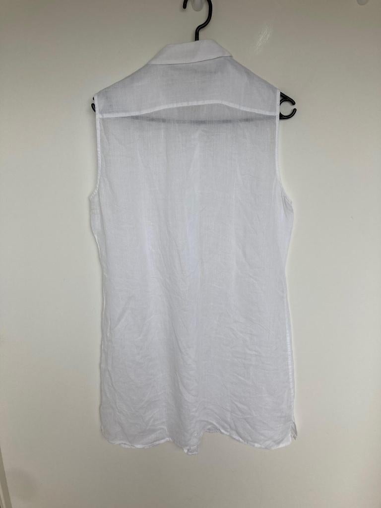 Pauw Amsterdam wit ramie blouse tuniek maat 3 M, Maat 38/40 (M), INFO@PAUW.COM, Europaplein 37 1078 GV AMSTERDAM, Wit