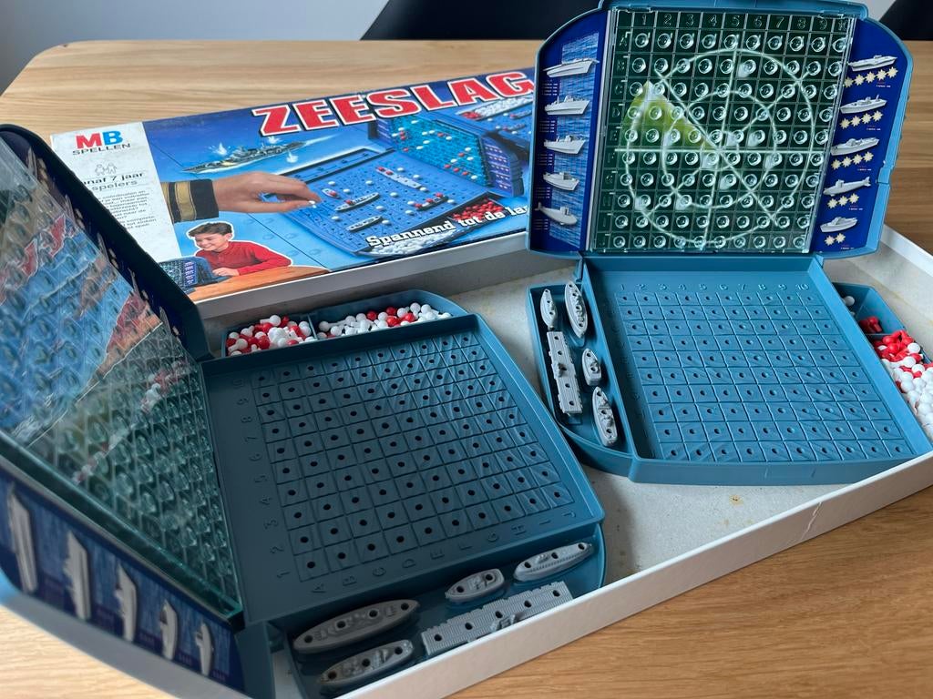 Zeeslag spel - Compleet en klaar voor actie!, Hobby en Vrije tijd, Gezelschapsspellen | Bordspellen, Ophalen of Verzenden, Gebruikt