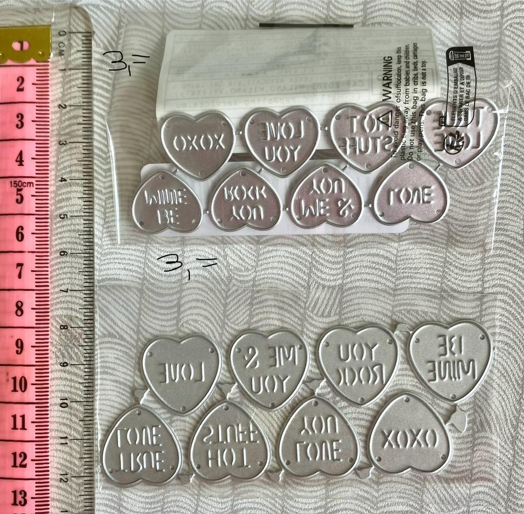 Snijmallen snoep hartjes nw, Ophalen of Verzenden, Nieuw, Overige thema's, Pons of Mal