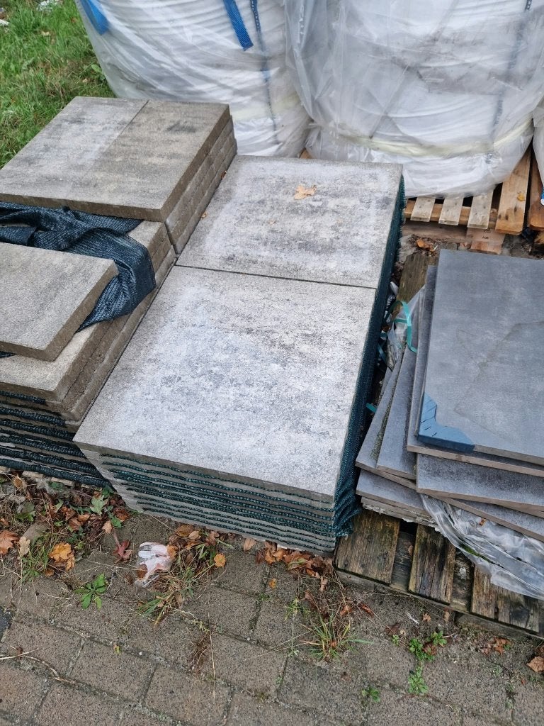 Restpartij Matterhorn 60x60x4 20 stuks, Tuin en Terras, Ophalen, 5 tot 10 m², Zo goed als nieuw, Beton