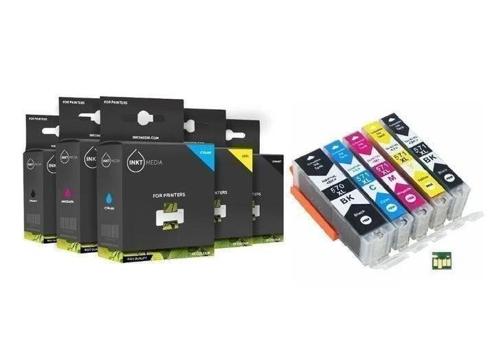 Set Canon PGI-570 & CLI-571 XL serie Inktmedia Huismerk, ., Cartridge, Nieuw, Ophalen of Verzenden