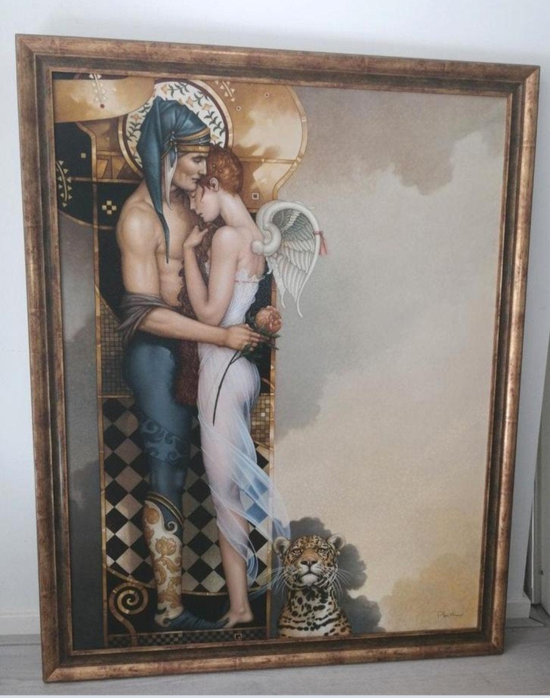 Michael Parkes - The Last Peony Giclée op Canvas, Ophalen of Verzenden