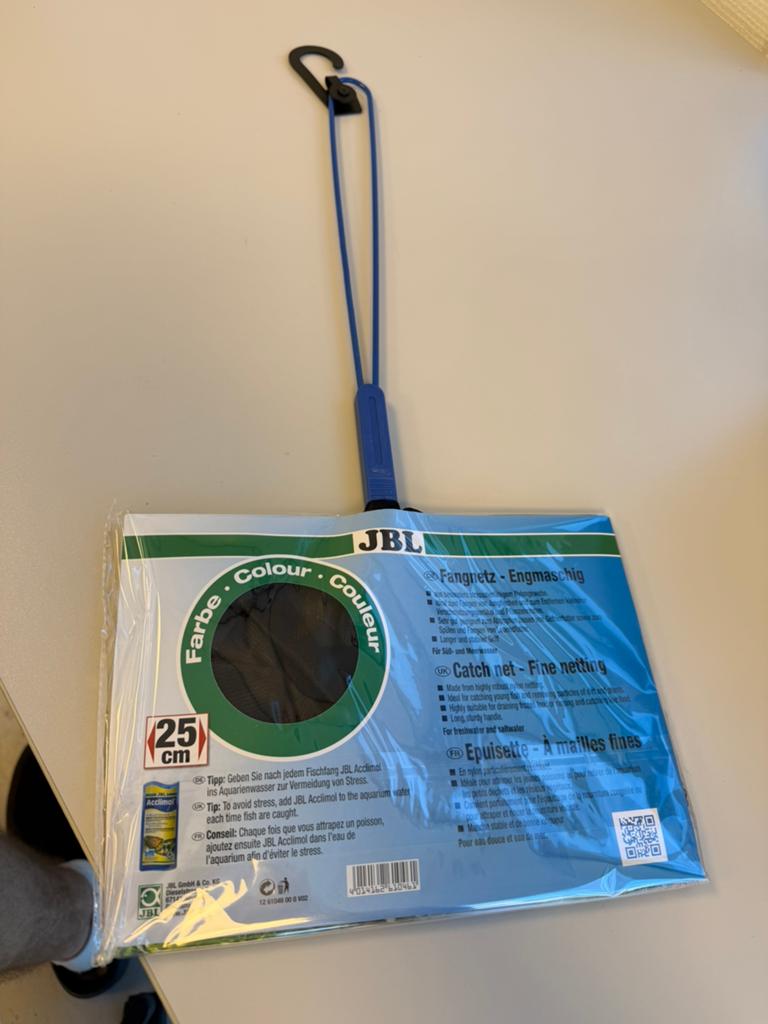 JBL Fijnmazig Schepnet XL groot 25 cm Aquarium Visnet Zwart, JBL, Nieuw, Ophalen of Verzenden, H