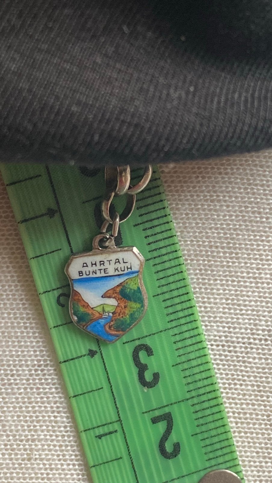 Zilveren schildje wapen bedel voor bedelarmband ketting, Ophalen of Verzenden, Zo goed als nieuw, Zilver