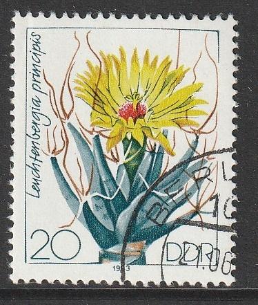 DDR 1983 2804 Prismencactus, Gest, Ophalen of Verzenden, DDR, Gestempeld