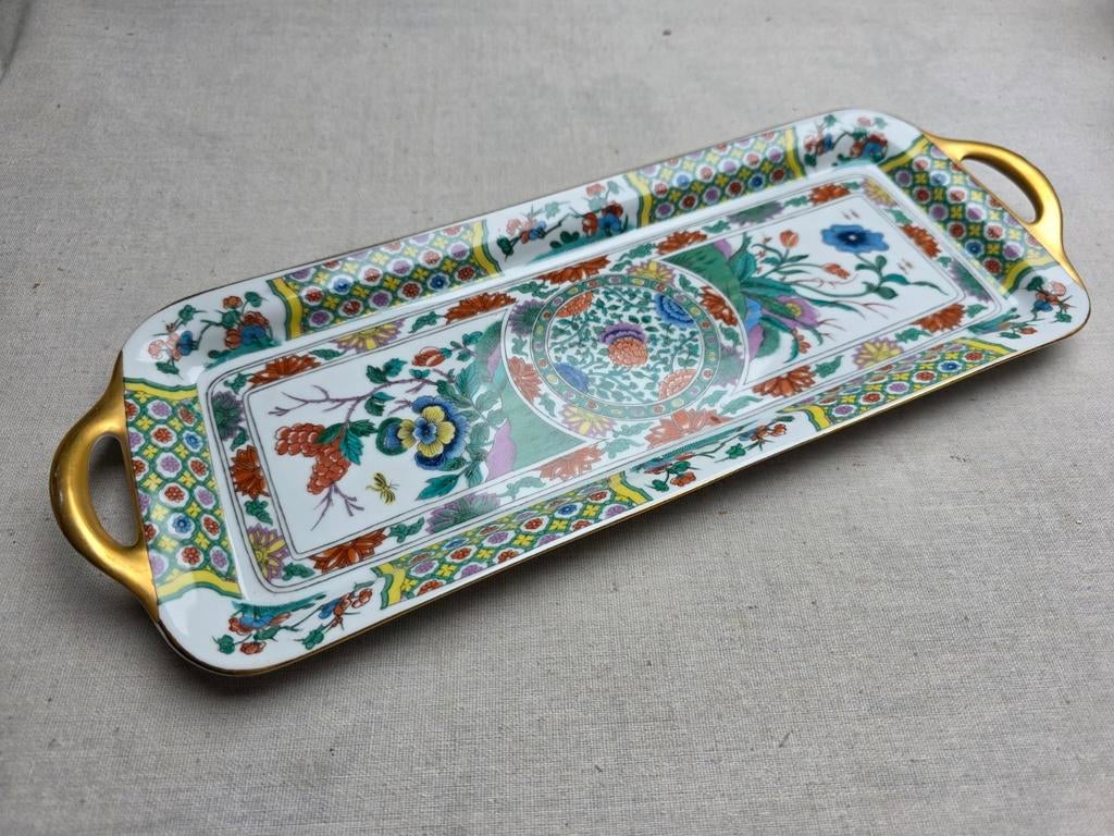 Vintage schaal met greepje Cerabel, Ophalen of Verzenden, Glas, Overige stijlen, Schaal of Schalen