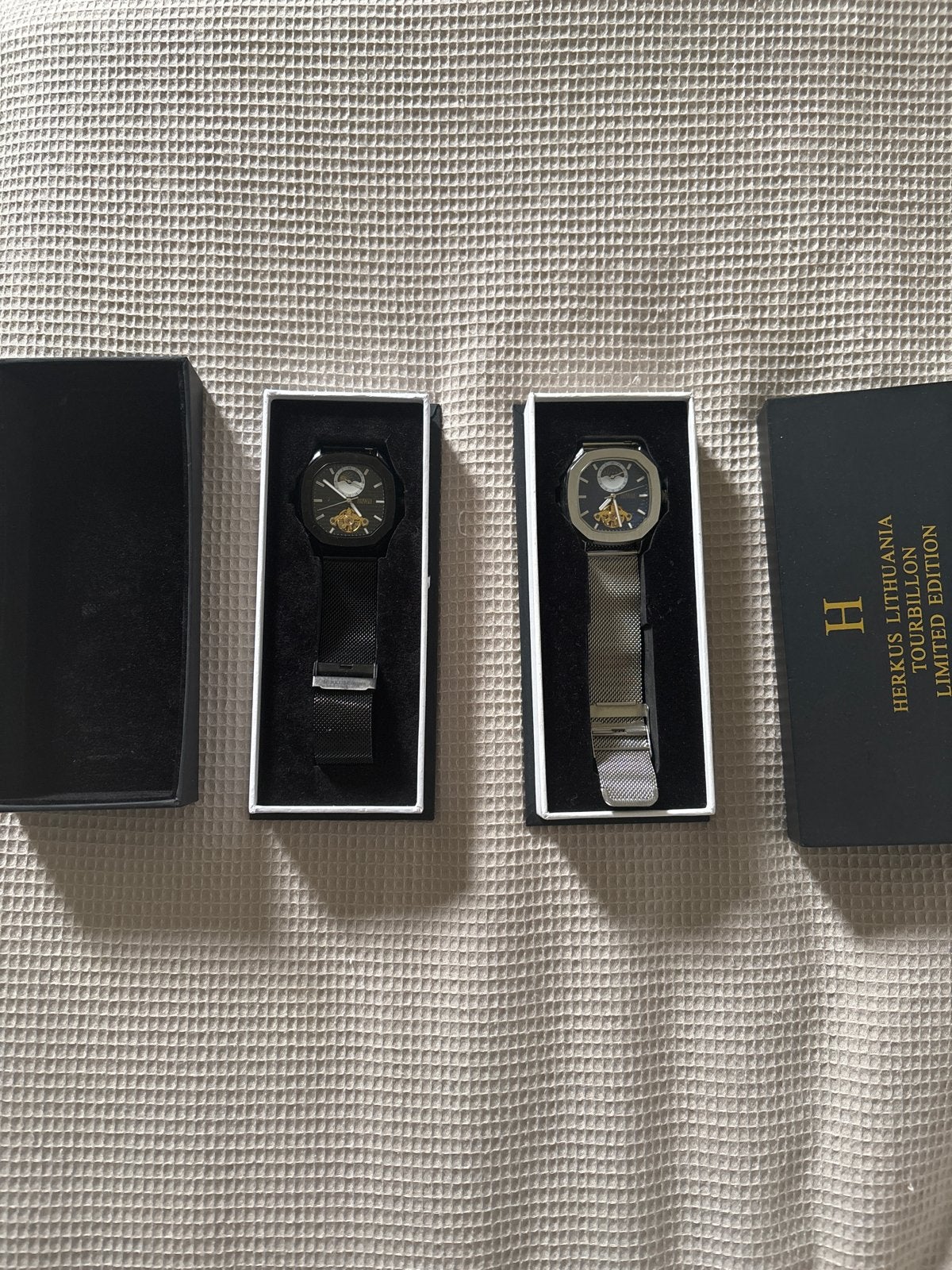 Herkus Lithuania Tourbillon Limited Edition Horloges, Staal, Polshorloge, Nieuw, Ophalen