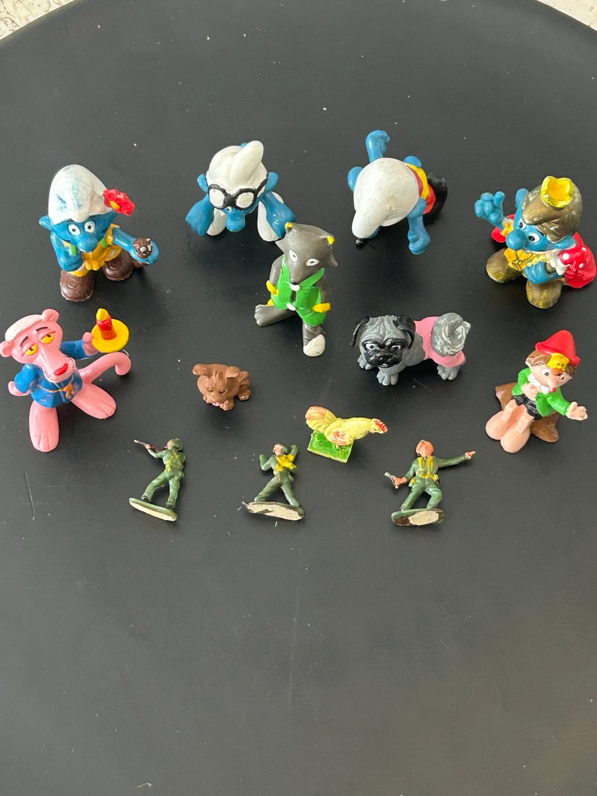 Verzameling van diverse vintage speelfiguren, Verzamelen, Poppetjes en Figuurtjes, Ophalen of Verzenden, Gebruikt