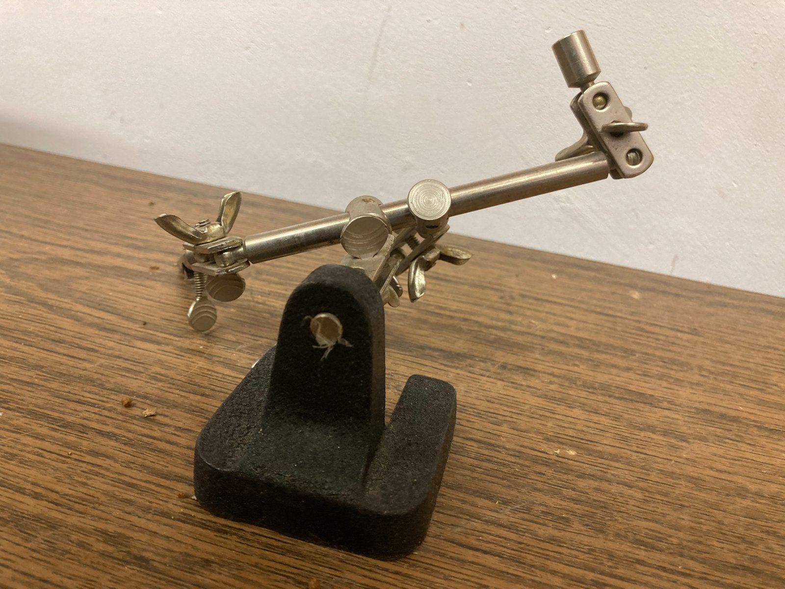 Soldeerhulpstuk met klemmen en vergrootglas, Ophalen of Verzenden, Gebruikt, Overige typen, Overige merken