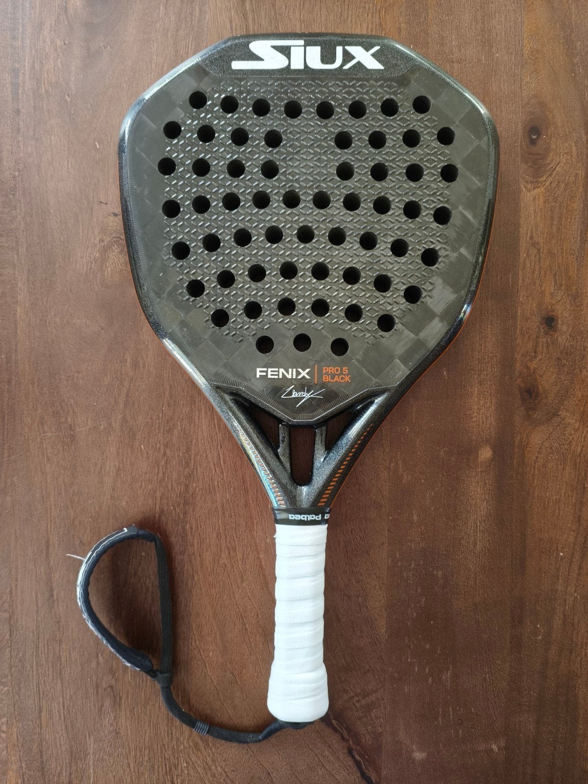 Siux Fenix Pro 5 Black Padel Racket, Ophalen of Verzenden, Zo goed als nieuw, Padelracket
