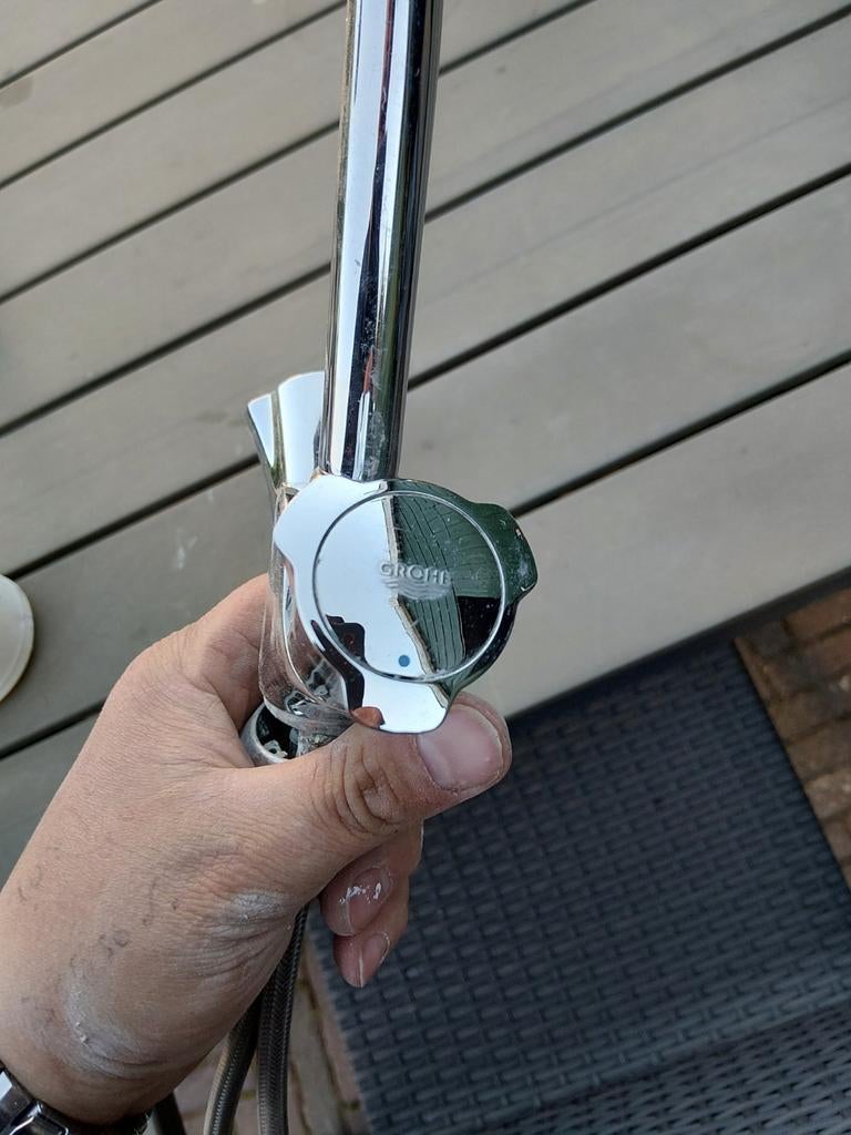 Grohe mengkraan, Ophalen, Zo goed als nieuw, Chroom, Kraan