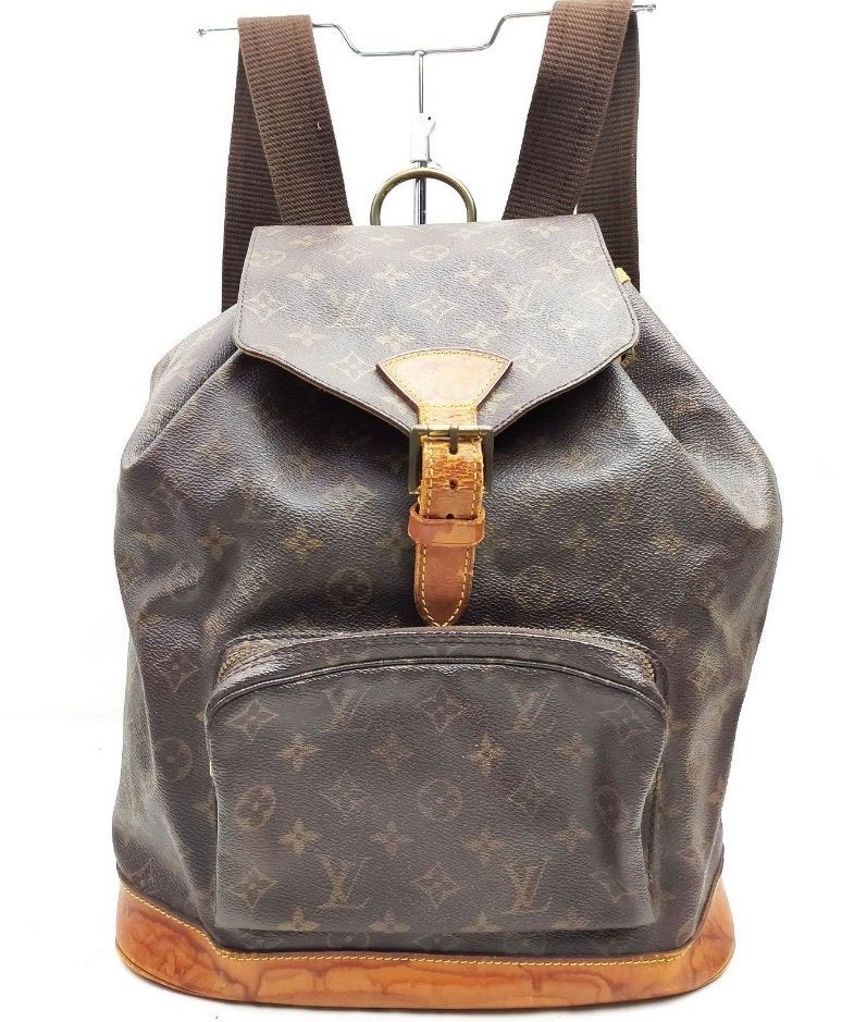 Louis Vuitton Montsouris GM, Ophalen of Verzenden, Gebruikt, Bruin, Handtas