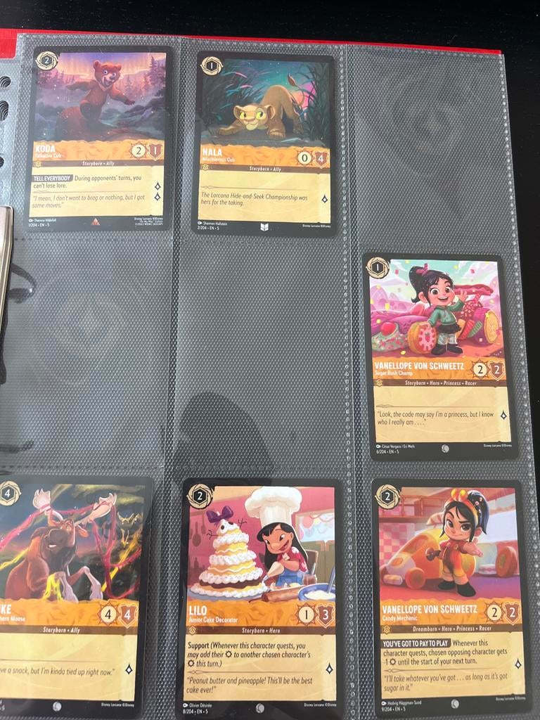 Disney Lorcana Set 5 Kaarten inclusief map, Ophalen of Verzenden, Zo goed als nieuw, Meerdere kaarten