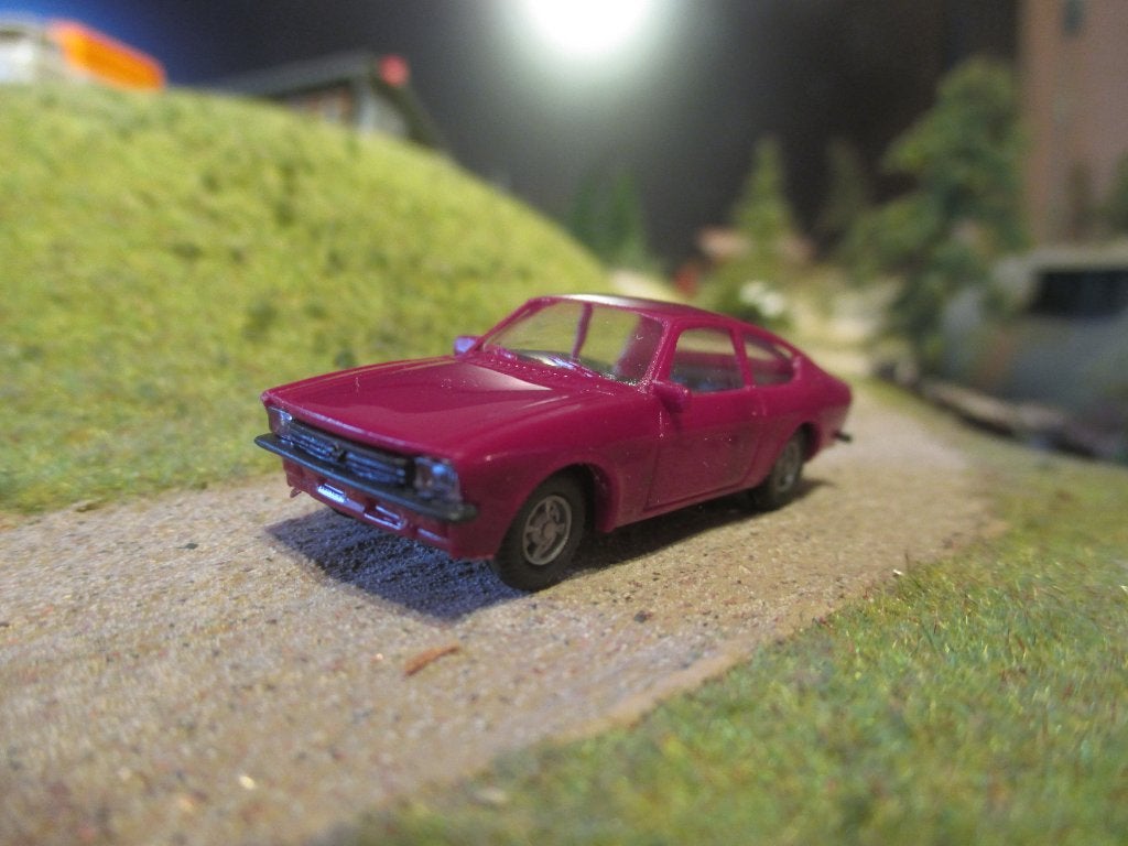 Opel Kadett C Coupe donkerrood/zwart met Rostyle sportvelgen, Ophalen of Verzenden, Nieuw, Auto