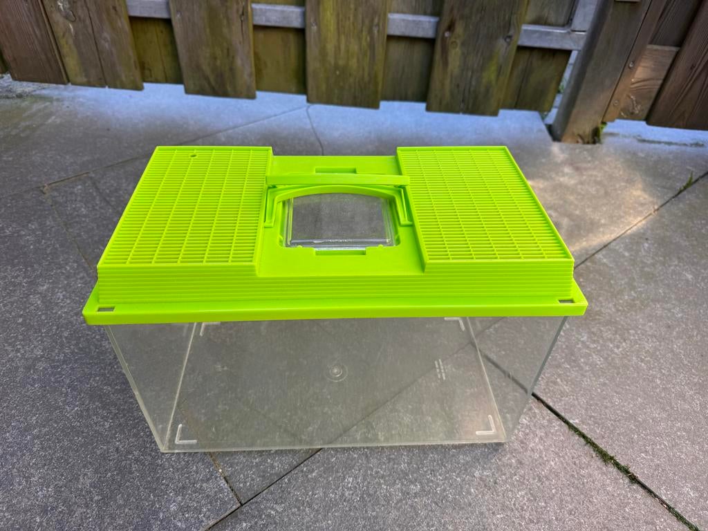 Kleine plastic aquarium, Ophalen, Zo goed als nieuw, Leeg aquarium
