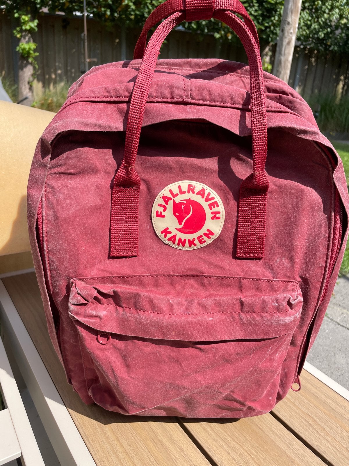 Fjällräven Kånken rugzak - Bordeauxrood 17” laptoptas, Overige merken, Gebruikt, 25 tot 40 cm, Ophalen of Verzenden
