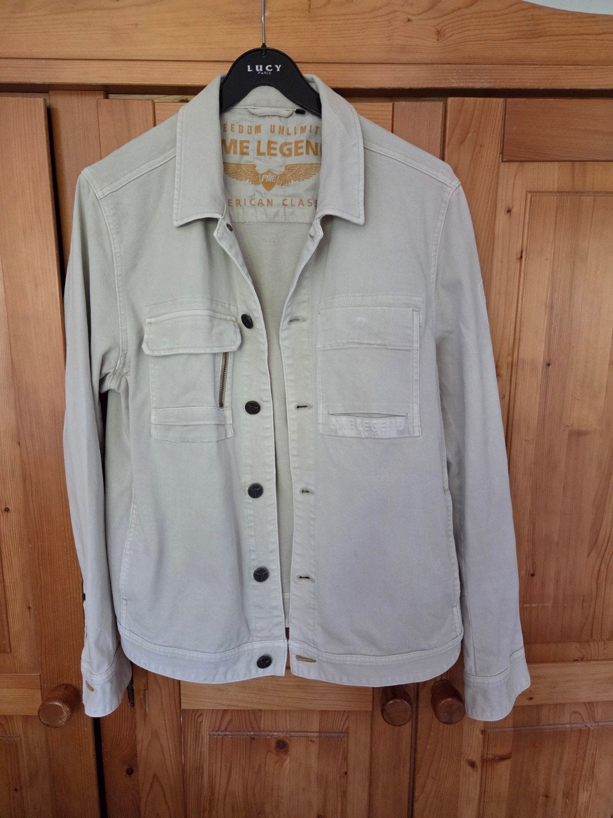 PME Legend American Classic jas maat L - Zo goed als nieuw, Maat 52/54 (L), Beige, Ophalen of Verzenden, Zo goed als nieuw