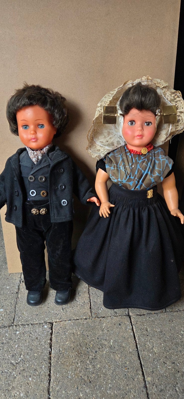 Vintage Zeeuwse Klederdracht Poppen, Verzamelen, Poppen, Ophalen, Gebruikt, Pop