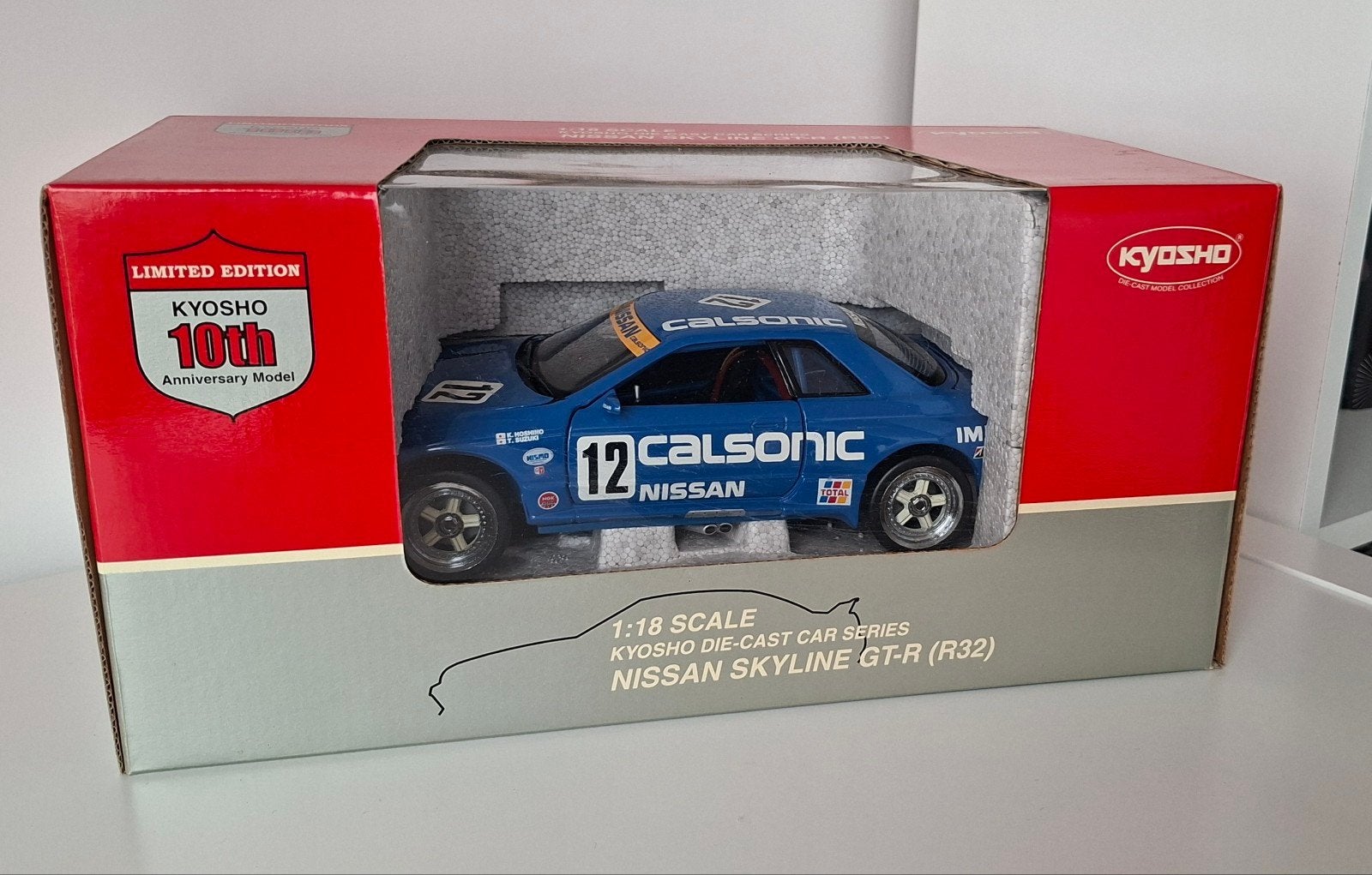 Nissan Skyline R32 GT-R 1:18, Verzenden, Zo goed als nieuw, Auto, Kyosho