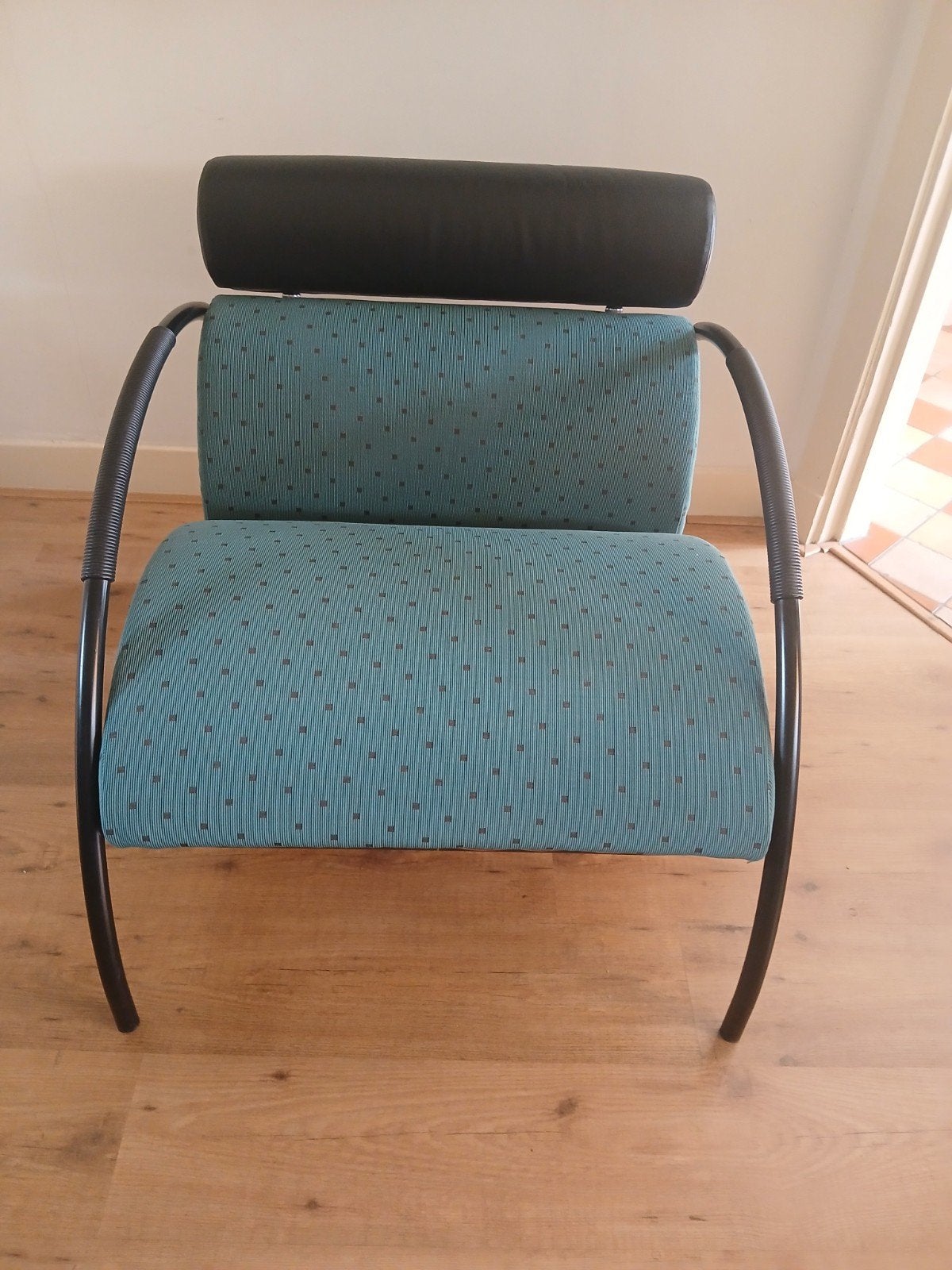 Peter Maly Fauteuil COR Zyclus met leren nekrol, vintage !, Ophalen, 75 tot 100 cm, Zo goed als nieuw, Modern