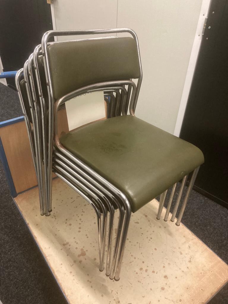 Vijf vintage stoelen Bauhaus stijl jaren 70, Ophalen