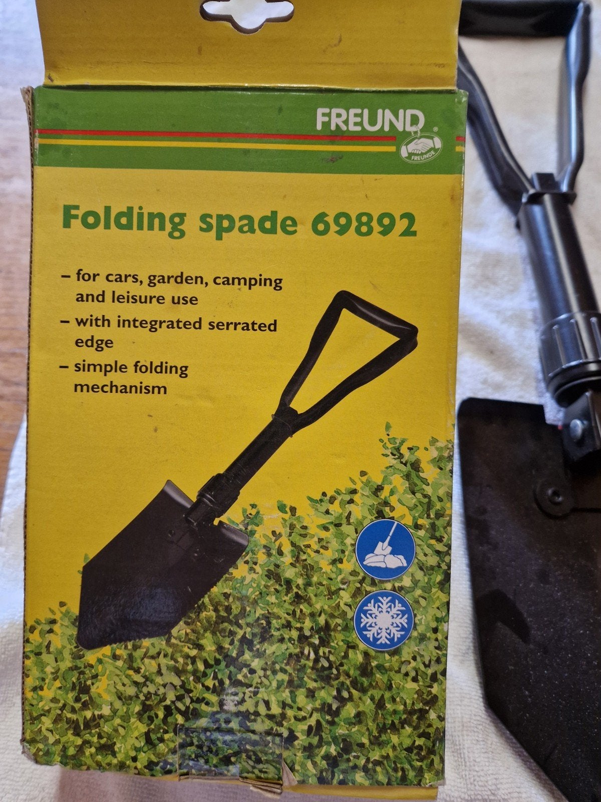 Freund Opvouwbare Spade - Ideaal voor Tuin, Auto, Campi, Tuin en Terras, Ophalen of Verzenden, Nieuw, Spade, Freund