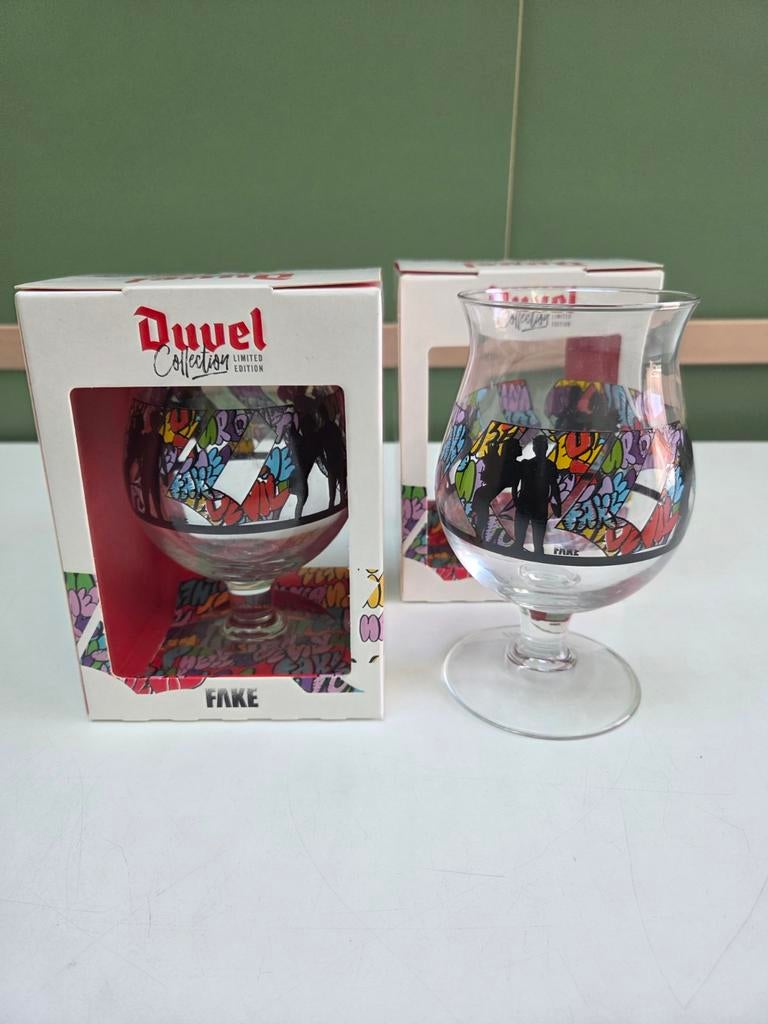 Duvel Collection Limited Edition Glas - FAKE, Overige materialen, Ophalen of Verzenden, Zo goed als nieuw, Vaatwasserbestendig