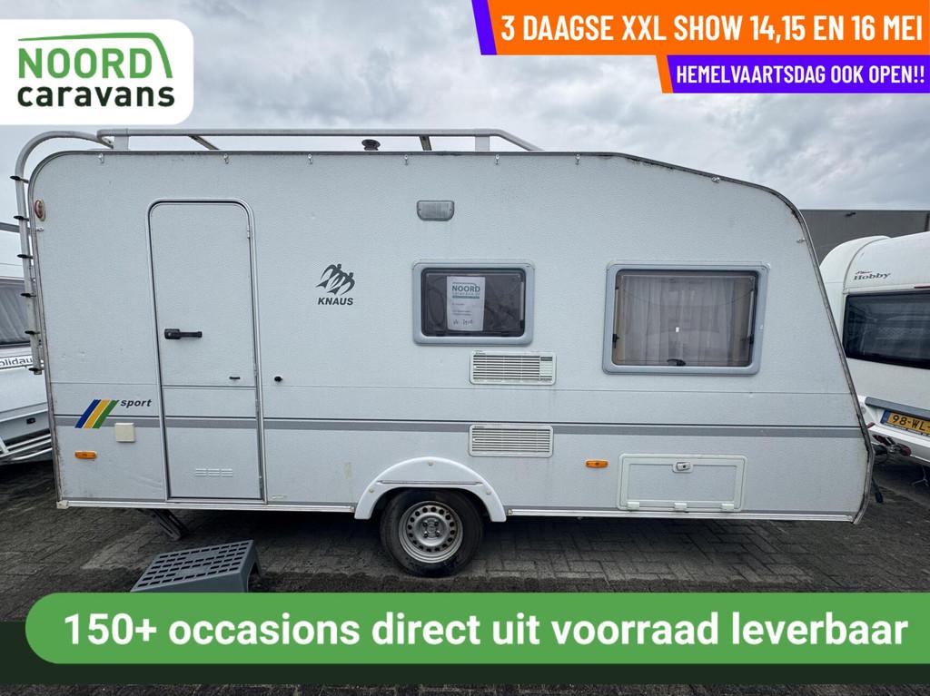 Knaus - HEMELVAART OPEN! RUIM 200 CARAVANS OP VOORRAAD, Caravans en Kamperen, Serviceluik, Bedrijf, 750 - 1000 kg, 6 tot 7 meter