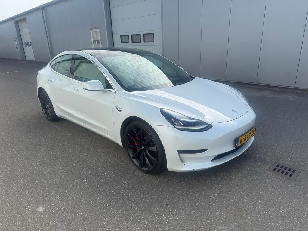 Tesla Model 3 2020 performance dual motor, Auto's, Tesla, Automaat, 1831 kg, Wit, Leder