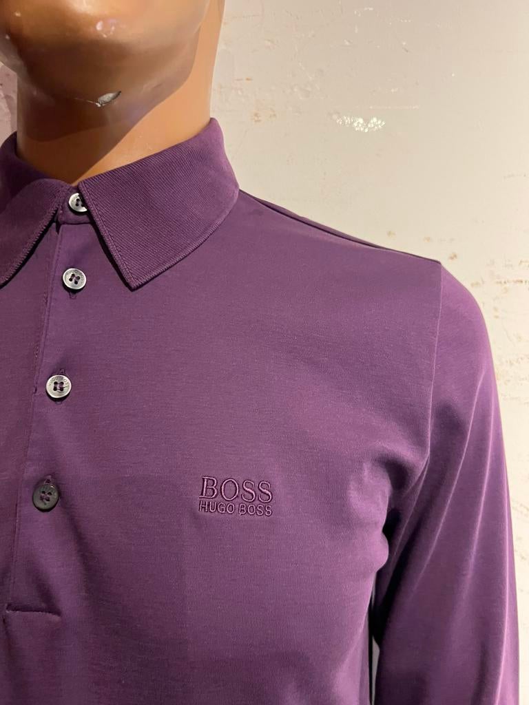 BOSS polo met lange mouwen M origineel zgan, Kleding | Heren, Polo's, Ophalen of Verzenden, Zo goed als nieuw, Maat 48/50 (M)