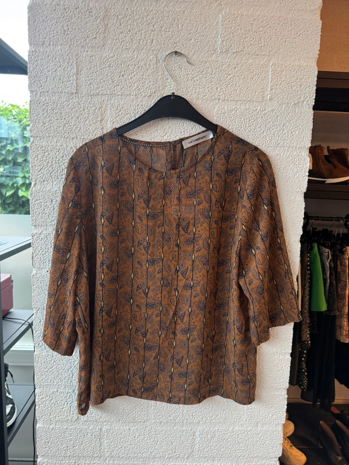 Co’couture blouse driekwarts mouwen maat M, Ophalen of Verzenden, Zo goed als nieuw, Maat 38/40 (M)