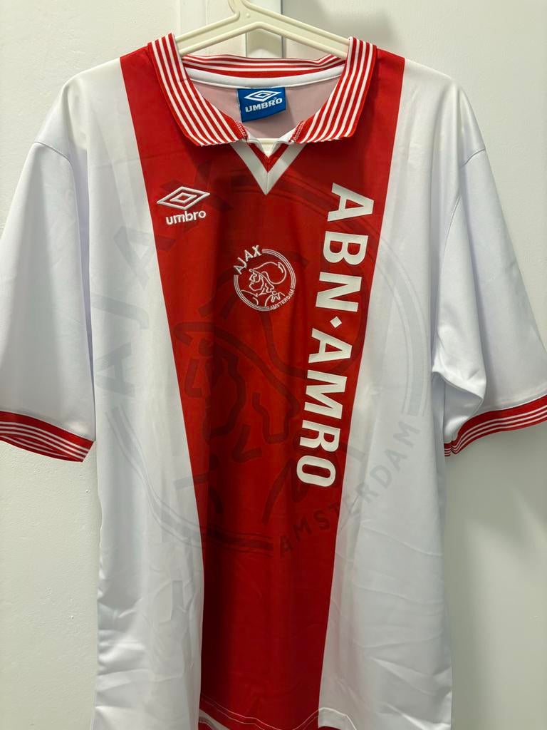 Retro Edgar Davids Ajax Thuisshirt 1995 L Seedorf kluivert, Sport en Fitness, Voetbal, Maat L, Ophalen of Verzenden, Nieuw, Shirt