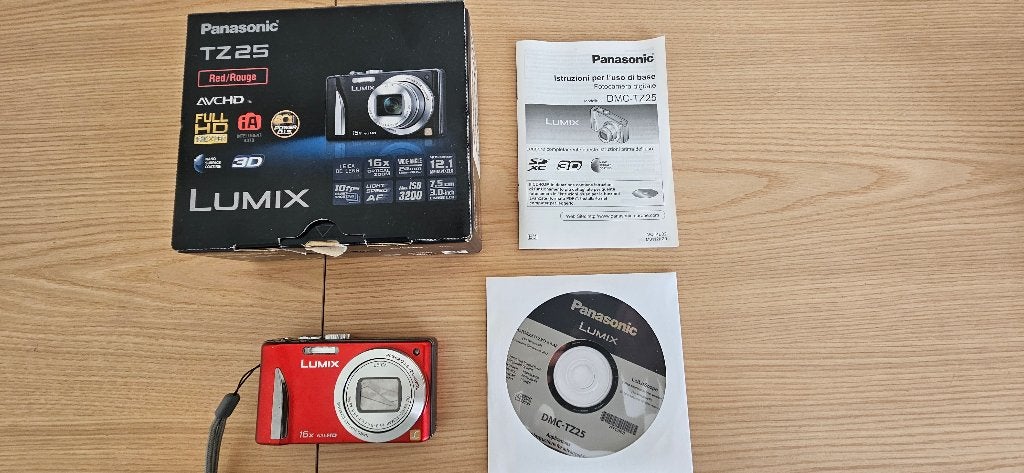 Panasonic TZ25 Lumix, Ophalen, Panasonic, 12 megapixels, Zo goed als nieuw
